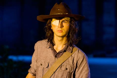 chandler riggs from the walking dead|why was carl killed off.